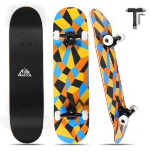 SGODDE 31*8inches Skateboards for Beginners