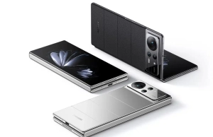 Xiaomi MIX Fold 3 Exposed, White Curved Glass Body + New Water Drop Hinge