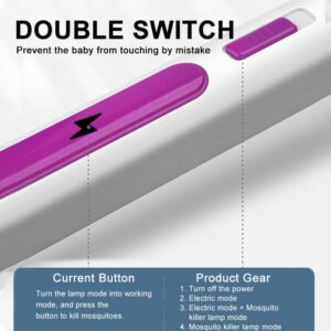 3-in-1 3000V Electric 10 LED Trap Mosquito Killer Lamp