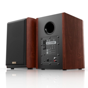 BlitzWolf® BW-WOO2 80W Bookshelf Wooden Speaker