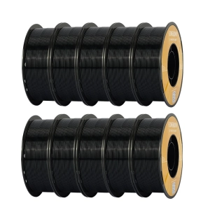 KINGROON Filamento per Stampanti 3D PETG, 10 kg, Nero