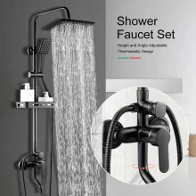 BVSOIVIA 3 in 1 Bathroom Shower Faucet Rainfall