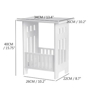 Modern Bedside Table 32 x 26 x 40cm White