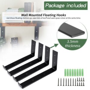 4-Pack SINGES Shelf Brackets for Wall
