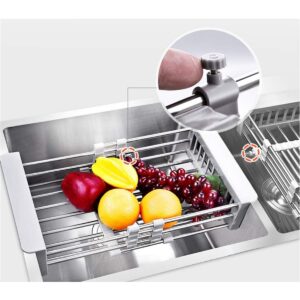 Expandable Dish Drying Rack for Vegetable, Fruit, and Tableware