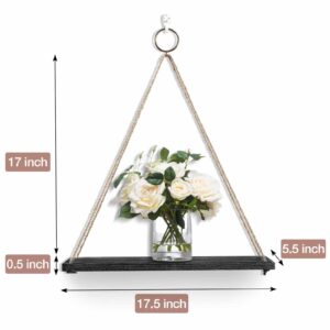 3-Set Wall Shelf Modern Wood Christmas Decor Floating Shelves