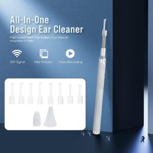 Waterproof Ear Wax Removal Tool w/ Endoscope & LED Lights