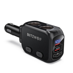 BlitzWolf BW-CLA1 150W QC3.0 18W PD 20W Car Charger Splitter