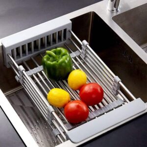 Expandable Dish Drying Rack for Vegetable, Fruit, and Tableware