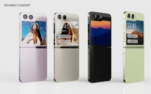 Samsung Galaxy Z Flip 5 Folding Screen More Colorful Protective Cover Exposed: “Folder” Secondary Screen Design