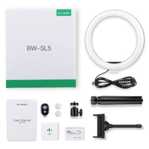 BlitzWolf® BW-SL5 10″ RGB LED Ring Light