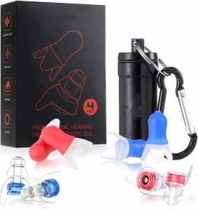 4-Pair High Fidelity Concert Ear Plugs