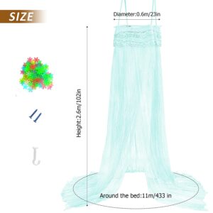 Bed Canopy with Stars Snowflake Stickers