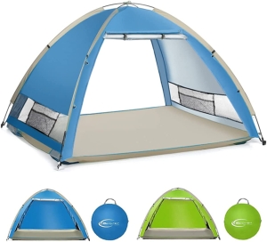 BRGOOD Large Pop-Up Beach Tent