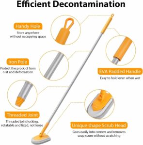 3-Piece Bestnifly Tub & Tile Scrubber Brush