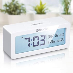 Digoo Digital Alarm Clock for Time/Weekday/Date/Humidity/Temperature