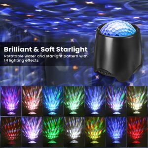 Galaxy Music LED Projector Night Light with Remote Control