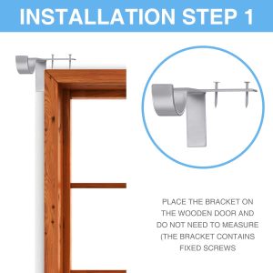4-Piece Curtain Rod Brackets Set