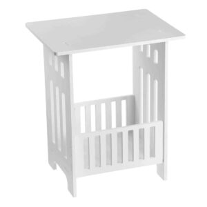 Modern Bedside Table 32 x 26 x 40cm White
