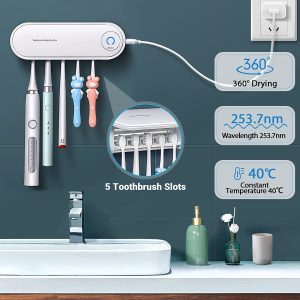 5-Port Wall Mounted Electric Toothbrushes Holder