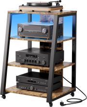 Lifewit 4-Poziomowy Stojak Multimedialny AV z gniazdami