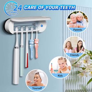 5-Port Wall Mounted Electric Toothbrushes Holder