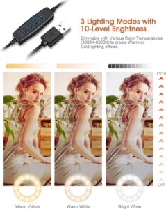 Webcam Light Stand for Live Stream