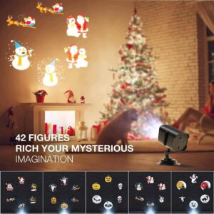 42 HD Effects Patterns Projector Lights with Remote Control Timer