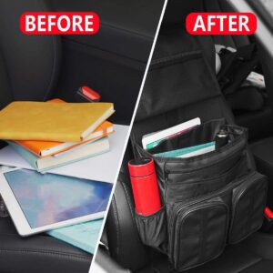 2-in-1 Adjustable Strap Design Car Front Seat Organizer