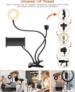 Webcam Light Stand for Live Stream