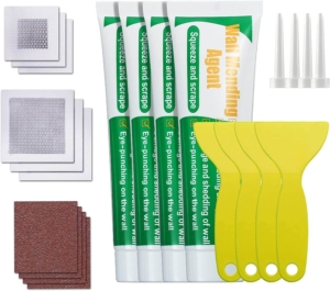 4-Pack Wall Repair Cream Putty with Scraper and Sandpaper