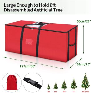 Christmas Tree Storage Bag Red 127x38x50cm
