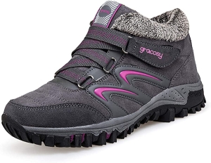 Gracosy Women’s Warm Hiking Shoes