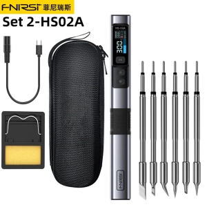 FNIRSI HS-02 Smart Soldering Iron High-Power 100W with Quick Charging PD/QC