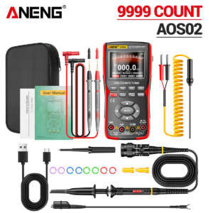 Aneng AOS02 Digital Oscilloscope Multimeter 9999 Counts
