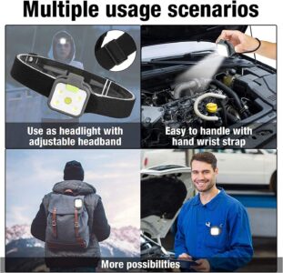 BRGOOD Rechargeable LED Head Torch