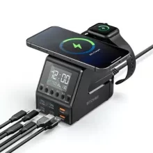Blitzwolf BW-FW10 240W 10-σε-1 Ασύρματος Φορτιστής Ξυπνητήρι