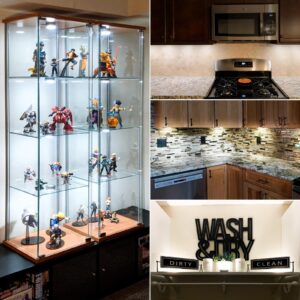 6-Pack Dimmable Under Cabinet Lights w/ Remote & Timing