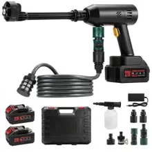 Hcalory E1 1000PSI Φορητό Πλυστικό Μηχάνημα με Διπλές Μπαταρίες