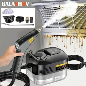 BALASHOV nagynyomású gőztisztító 2500W otthoni, konyhai, autós használatra