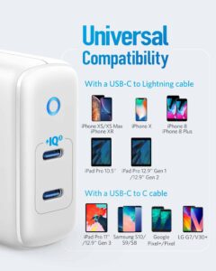 Anker 36W 2-Port PIQ 3.0 Type-C Wall Charger