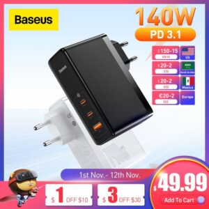 Baseus 140W GaN Charger with Cable