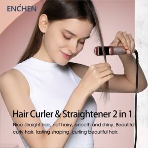 Enchen Enrollor Dual-Use Hair Straightener Curler