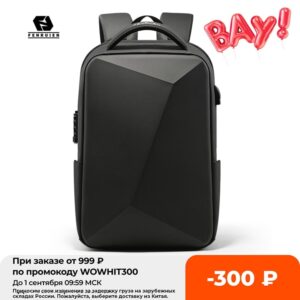 Fenruien Anti-theft Waterproof USB Charging Laptop Backpack