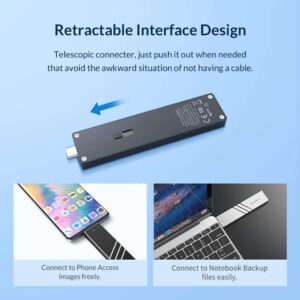 Orico 10Gbps M2 NVMe SSD Case w/ Retractable Interface
