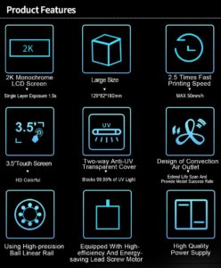 Kingroon KP6 Mono LCD SLA 3D Printer 2K