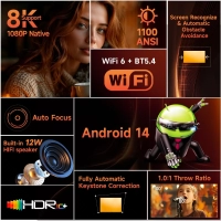 Magcubic HY450MAX Portable 1080P Android WiFi6 Projector
