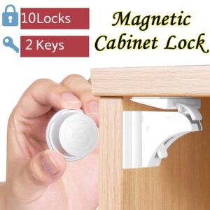 Magnetic Drawer Latch Cabinet Children Security Locks