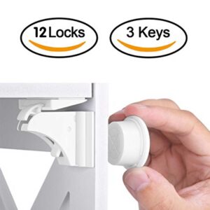 Magnetic Drawer Latch Cabinet Children Security Locks