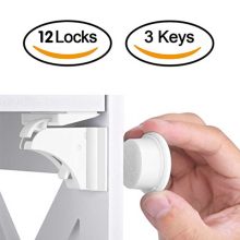 Magnetic Drawer Latch Cabinet Children Security Locks